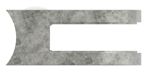 Glasklemme 63x45x28 mm AbZ fuer Anschluss Ø 42-4 mm Zink-10-2242ABZ.3