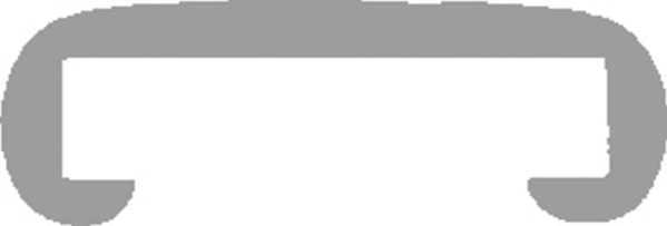 Kunststoffhandlauf fuer 40 x 8mm- stratosanthrazit glanzeffekt- 25 Meter-88-11F408.502