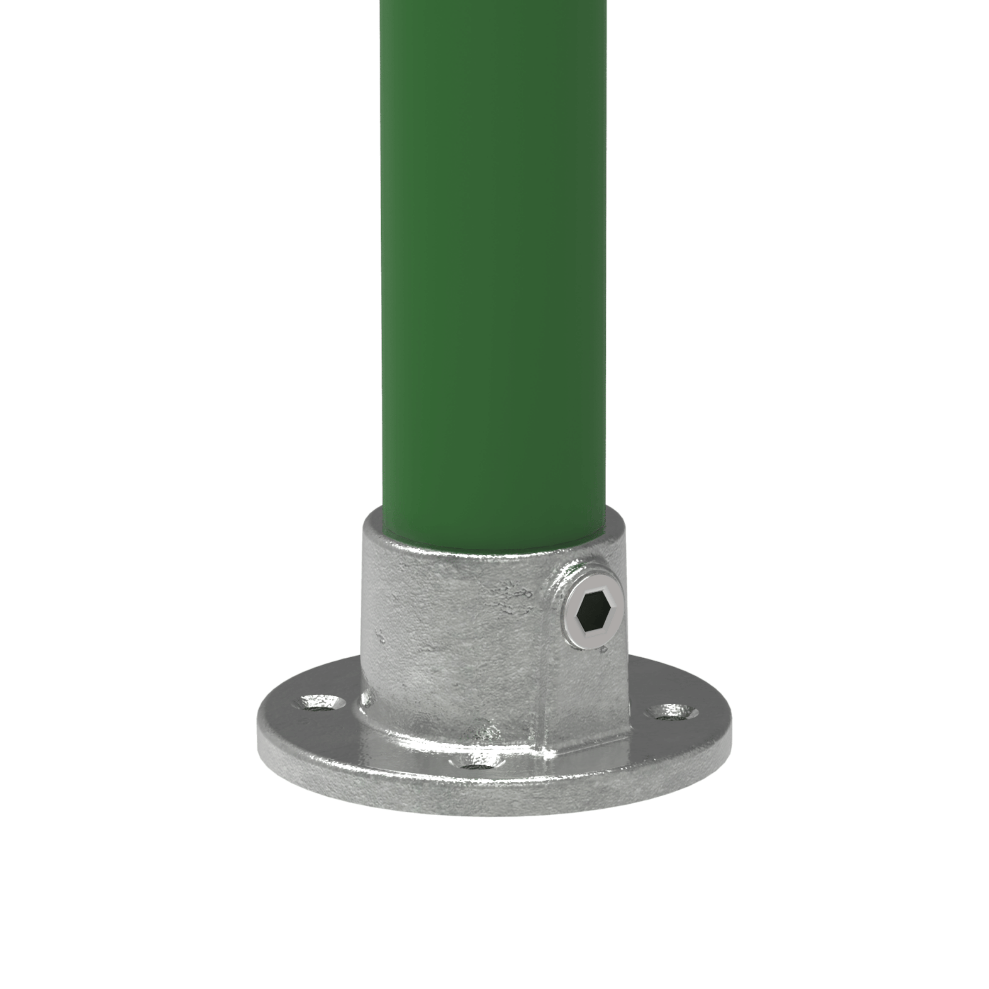 Rohrverbinder - Wandbefestigung rund - 131B34 - 33-7 mm - 1- - Feuerverzinkt u. Elektrogalvanisiert-131B34