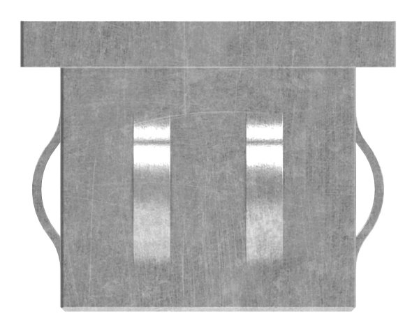 Stahlstopfen flach - fuer Rohr 40x20x1-5-2-0 mm - Stahl S235JR- roh-30-2946.8