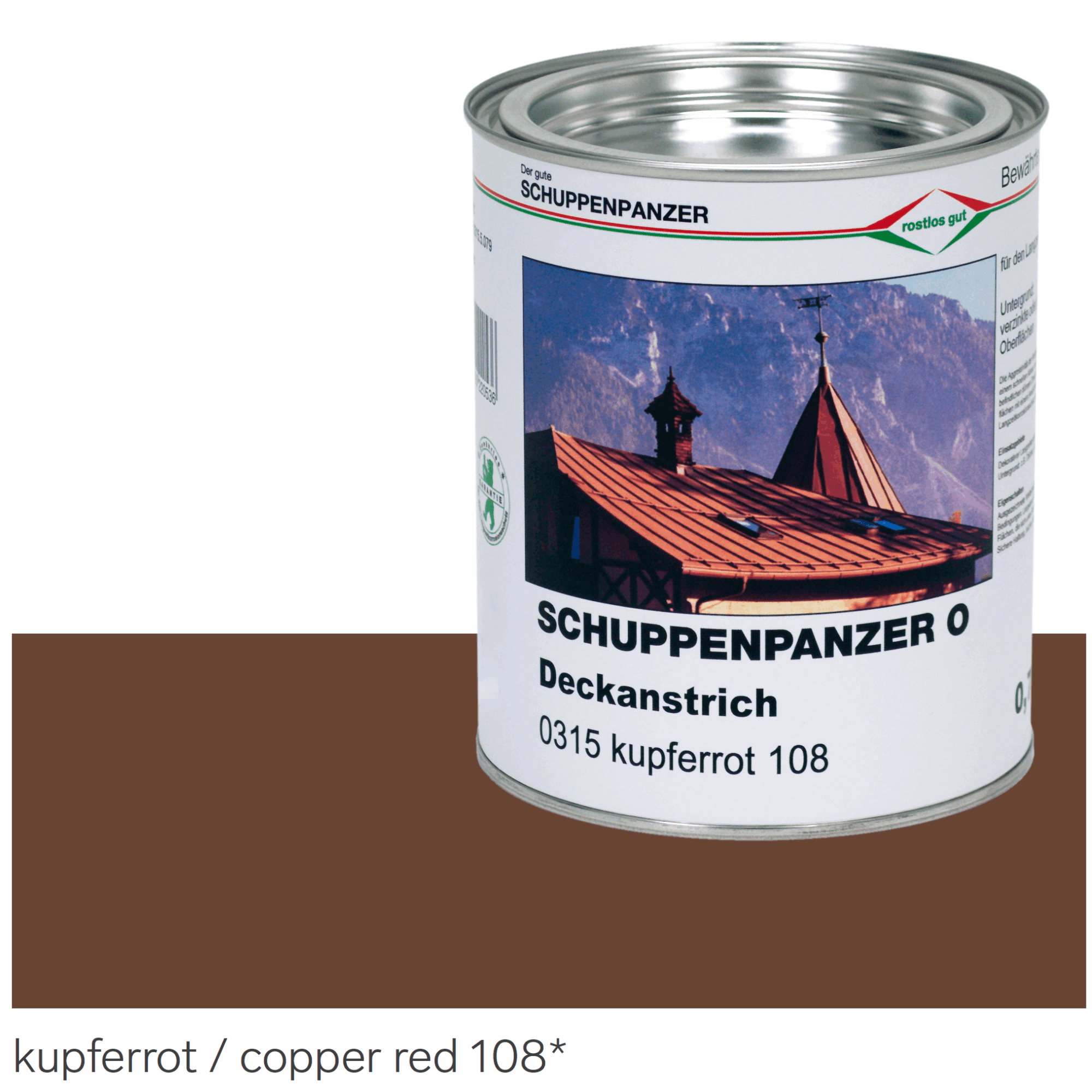 SCHUPPENPANZER-O 0315 kupferrot 750 ml fuer Dachflaechen-67-1003.8