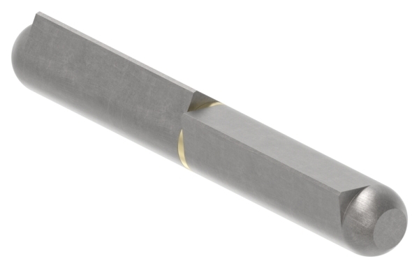 Anschweissband mit Messingring und -stift- Laenge- 120mm-88-1156515-ST.120