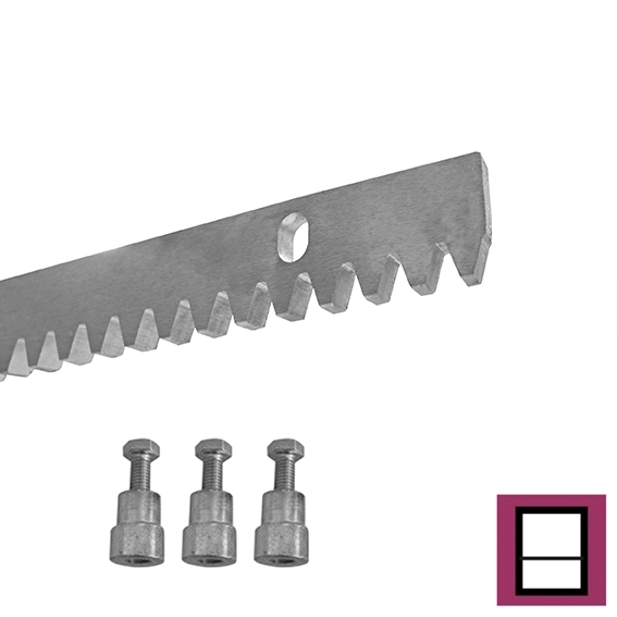 Stahlzahnstange feuerverzinkt 30 x 8 mm L=1000 mm Modul 4 fr Schiebetore-89-11H01FE30X8H-A.4