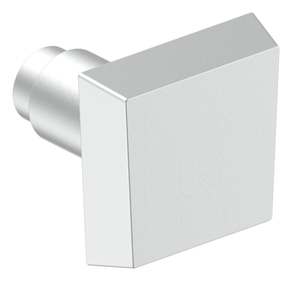 Alu-Tuerknopf gerade -quadratisch-12-3019.6