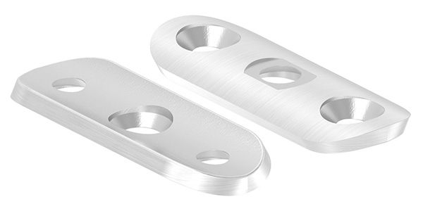 Handlaufanschlussplatte V2A 63 x 25 x 4 mm Bohrungen gesenkt-11-2142.4G