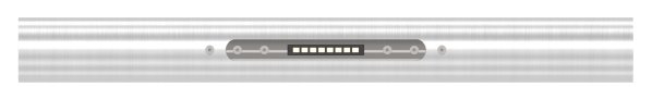 LED Handlauf V2A Ø 42-4 x 2-0 mm 400 mm 3000 K warmweiss-88-11LED-MUSTER-1.3000K