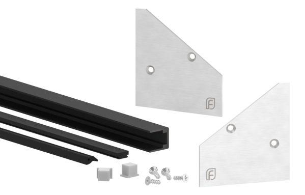 Montage-Set Glas 21-52mm eleganza canopy- fuer L=6000mm-88-11VDE-GU-6000.21