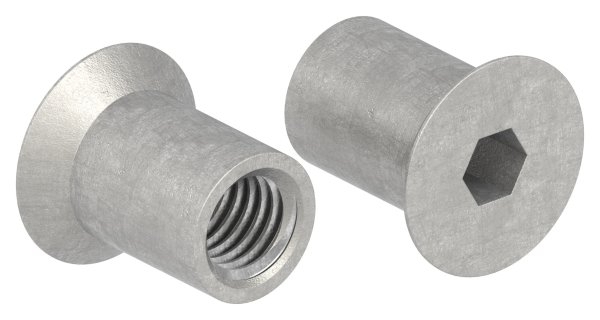 Huelsenmutter mit Senkkopf und ISK- M8x16- V2A-88-1158382-240.8