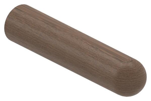 Holzhandlauf Nussbaum Ø 42mm- Laenge 200mm- lackiert-88-11HHM.NU42
