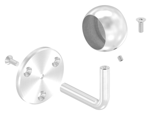 Handlaufhalter mit Kugelring fuer Rundrohr Ø 42-4 mm V2A-11-2117.4