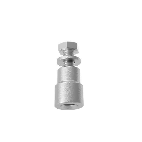 Distanzhlse fr Zahnstange Stahl verzinkt  20 mm L = 25 mm-89-11H32-A.4