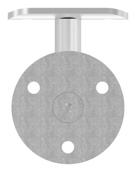 Handlaufhalter V2A fuer Rohr 42-4 mm Ronde 60x5 mm Wandabstand 74 mm ohne Kabeldurchfuehrung-88-1150226-240.42