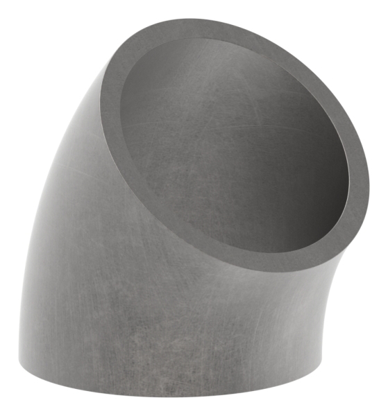 Rohrbogen 45° Stahl roh - 33-7 x 2-6 mm -1- - Bauart 3-88-1155180.ST