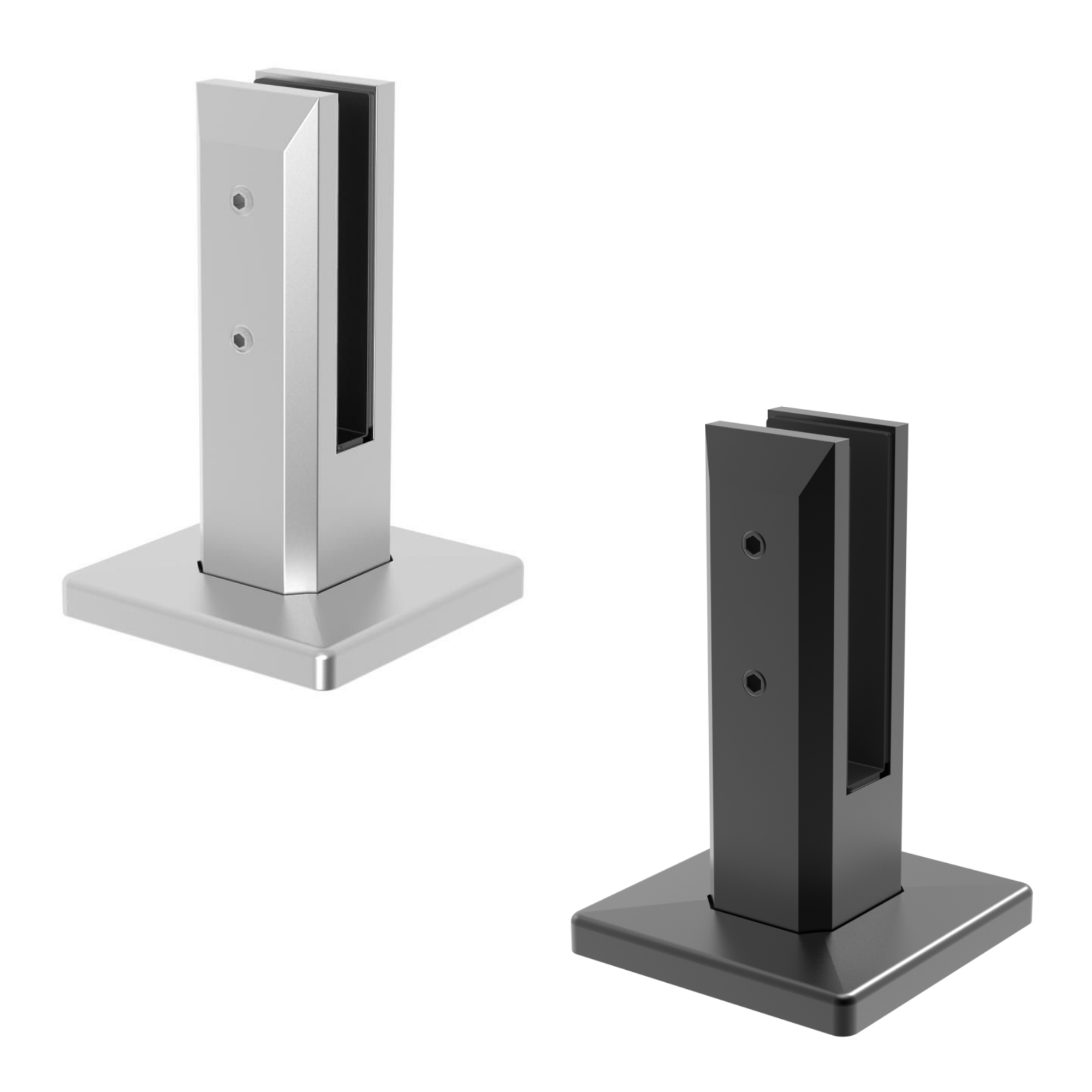 Spigots & floor glass clamps