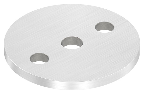 Ankerplatte Ø 80 x 6 mm mit Zentrierbohrung- Ø 12-5 mm V2A-11-2221.4