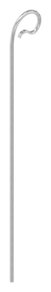 Zaunstab Stahl roh Ø 12 mm L = 860 mm oben eingerollt-88-111660.S