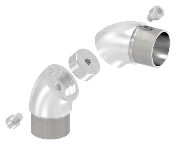 Rohrbogen verstellbar- fuer Rundrohr Ø 42-4x2-0 mm V2A-11-3643.4