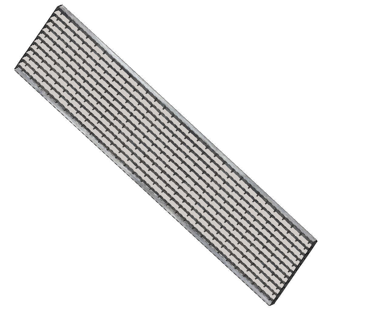 SEPGRATE Hausumrandung 1000x250 mm- RAL pulverbeschichtet – Lochblech-Sockelabdeckung- Tragstab 25-2 mm-22-SEPGRATE-10025252.RAL