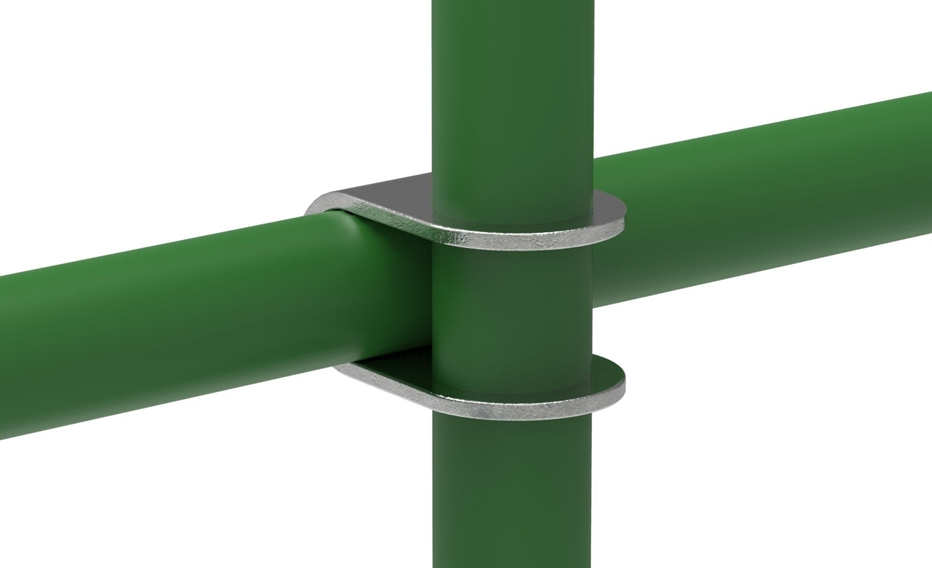 Rohrverbinder - Kreuzstueck offen - 160 - 26-9 mm - 60-3 mm - 3-4- - 2- - Feuerverzinkt u. Elektrogalvanisiert-160