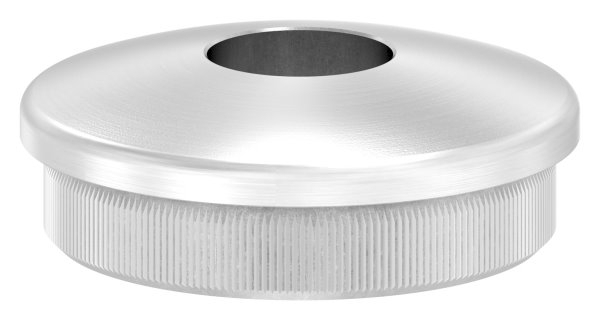 Einsteckkappe V2A Edelstahl fuer Rohr Ø 42-4x2-0 mm- Bohrung 14-1 mm- gewoelbt-88-1150310-240L.14