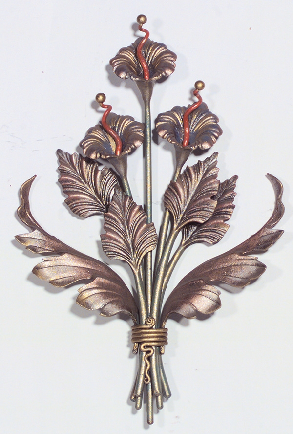 Zierstrauss - Masse- 340x520 mm - Stahl S235JR- roh-30-2687.8