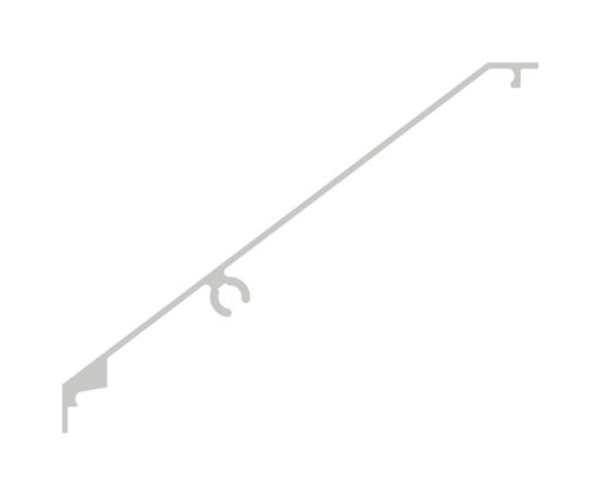 Abdeckung Aluminium L = 1605 mm fuer Vordachsystem eleganza canopy eloxiert E4-EV1-88-11VDE-AB-1600.ALU
