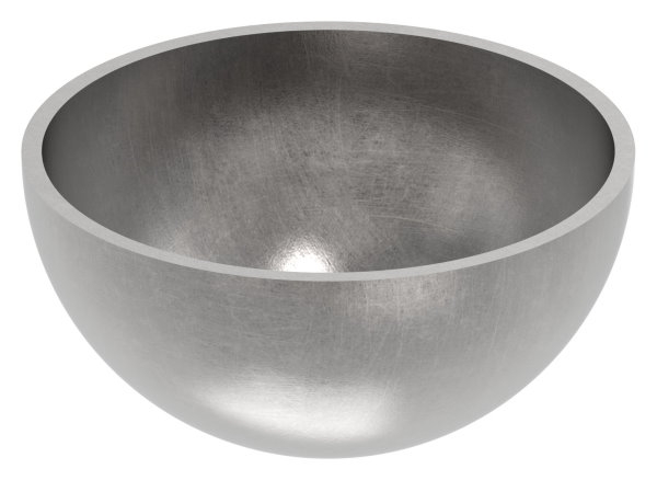Halbhohlkugel Ø 60 mm - glatt - Stahl S235JR- roh-30-2776.8