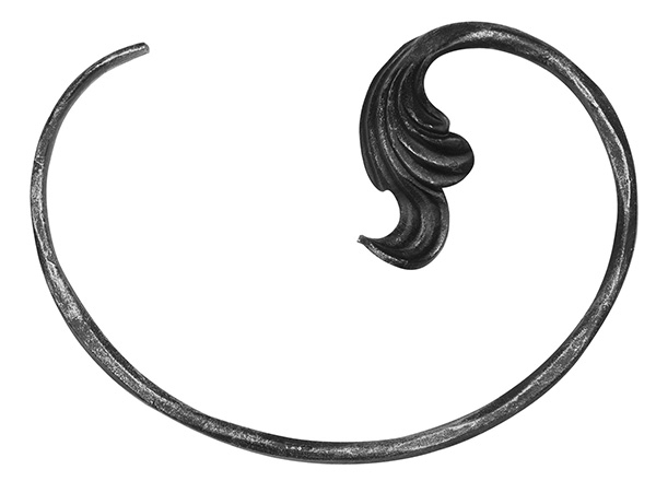 Laendliches Barock - Masse- 190x260 mm - Material- 10 mm - Stahl S235JR- roh-30-1874.8