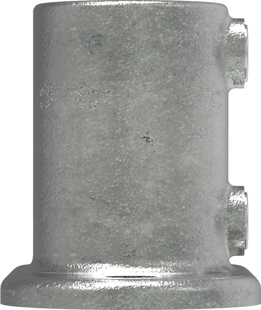 Rohrverbinder - Fussplatte oval - 132E60 - 60-3 mm - 2- - Feuerverzinkt u. Elektrogalvanisiert-132E60