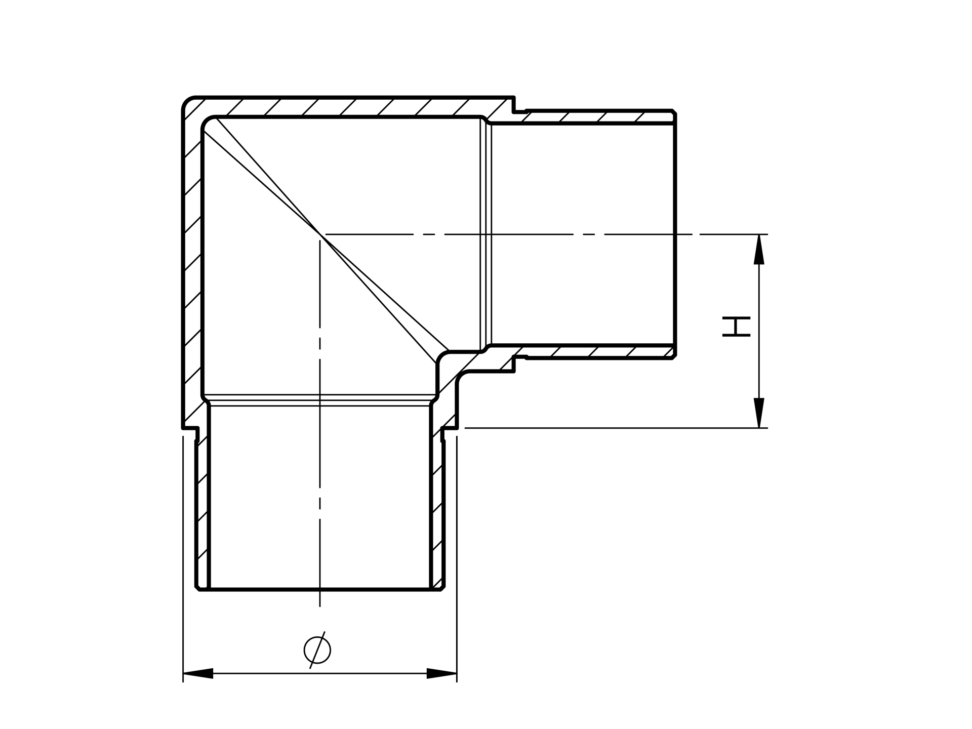 Eckbogen 90°- fuer Rundrohr Ø 33-7x2-0 mm V2A-11-3610-A.4