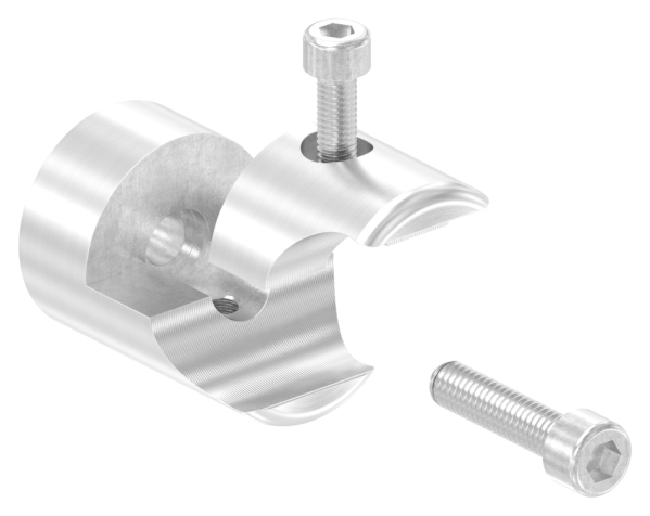 Halter fuer rundes Klemmprofil 21-3mm Anschluss- flach- V2A-88-1155353-240.00