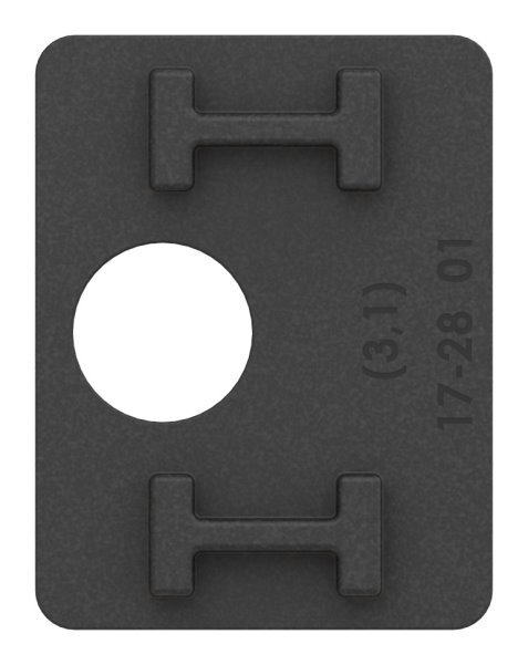 Gummieinlage Gummi fuer VSG-Glas 10-76 mm fuer Glasklemme Mod- 26-88-112611.GU