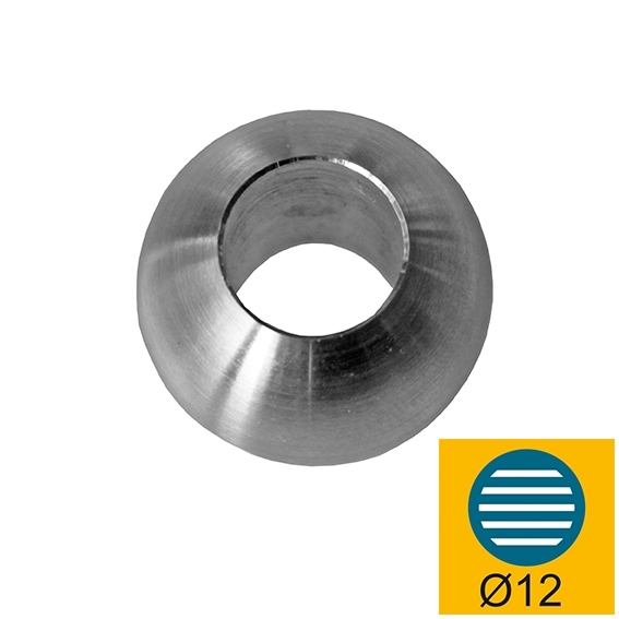 Endkappe Edelstahl AISI 304 D 30 mm fuer Fuellstab d 12 mm Schliff-89-11A02243012-A.4