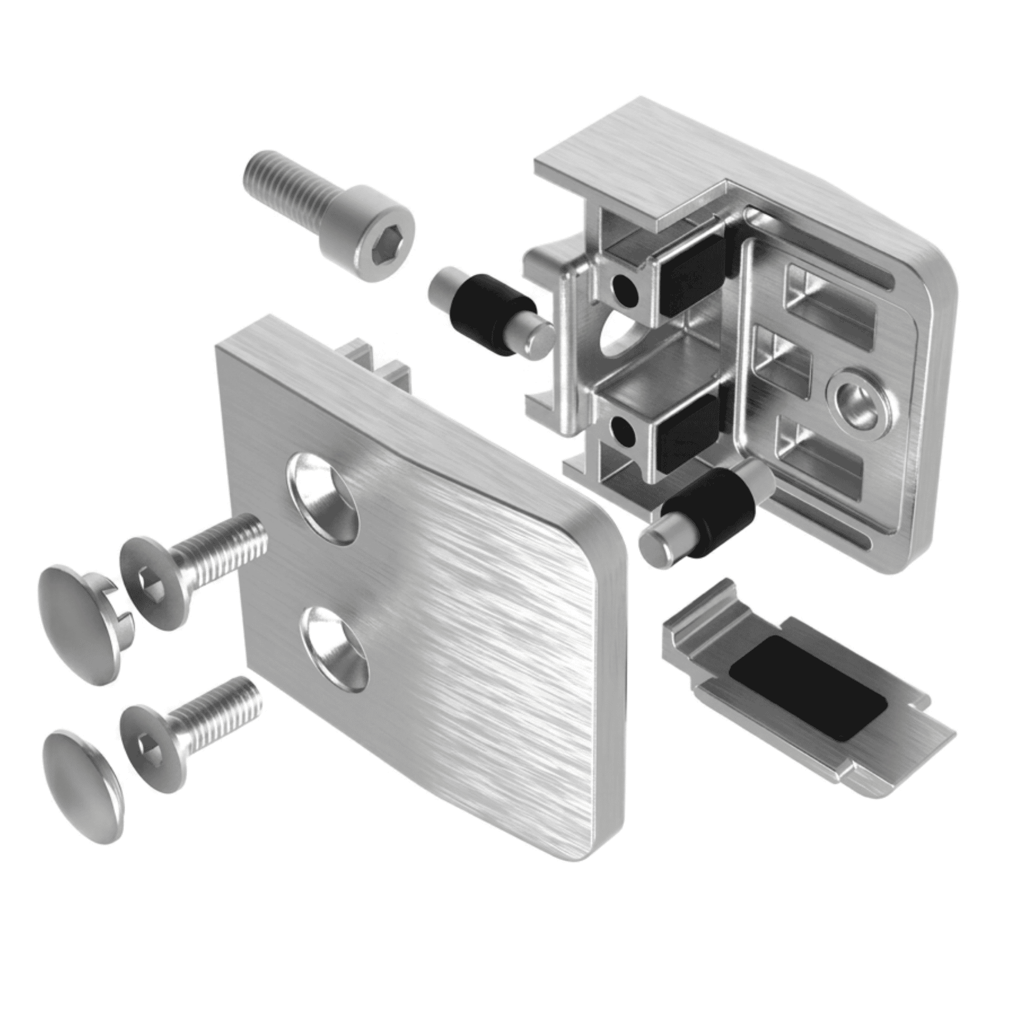 Accessories for glass door fittings