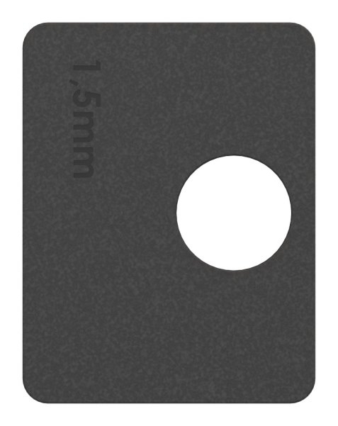 Gummieinlage Gummi fuer Blech 1-5 mm 1 Paar Mod- 26-88-112601.GU
