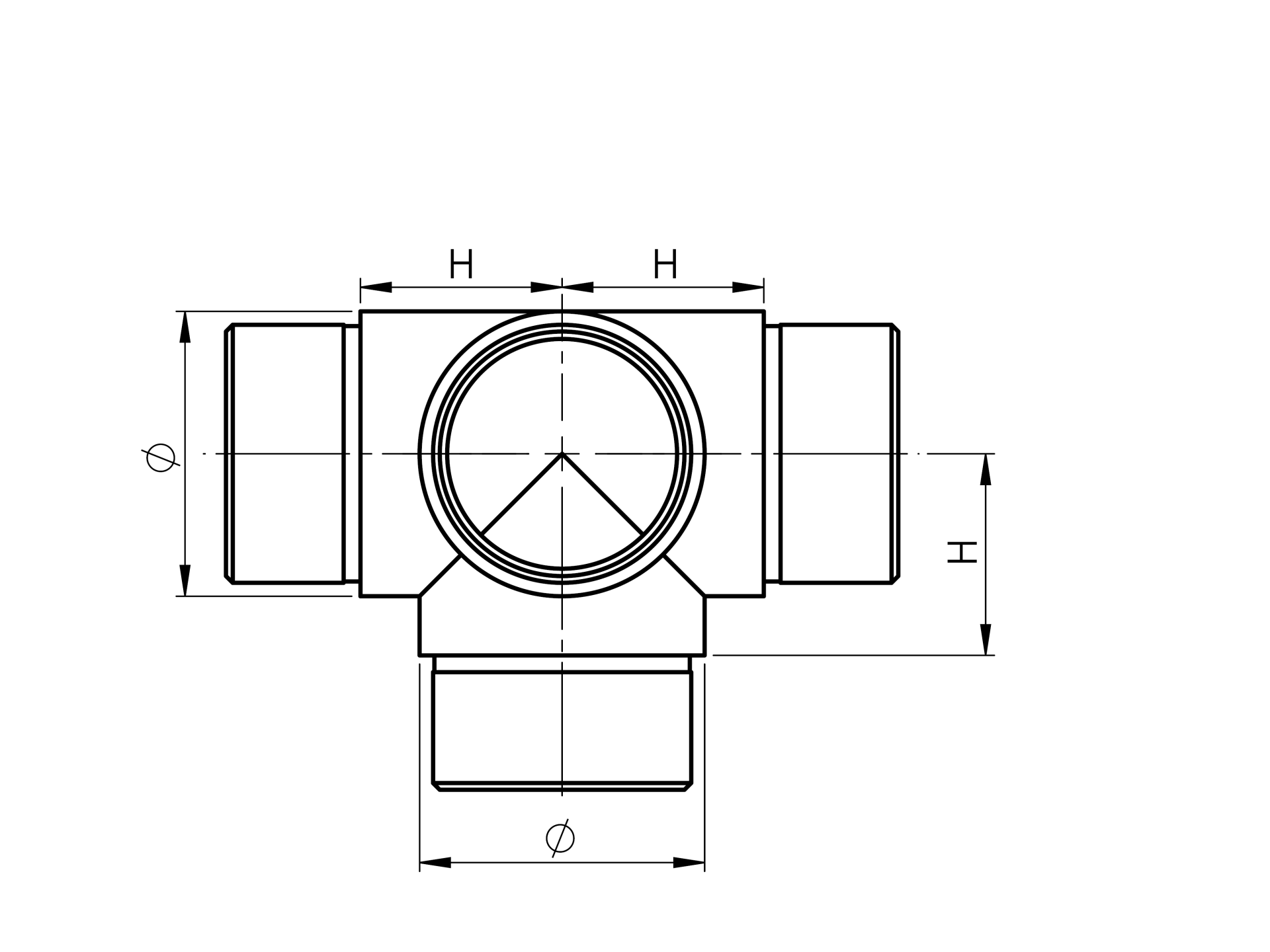 Kreuzverbinder Edelstahl D 33-7x2 mm geschliffen 4-seitig-89-11A0309233-A.4