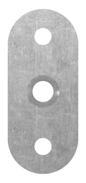 Halteplatte - 64x24x4 mm - fuer Vierkant-flach - Stahl S235JR- roh-30-1407.8