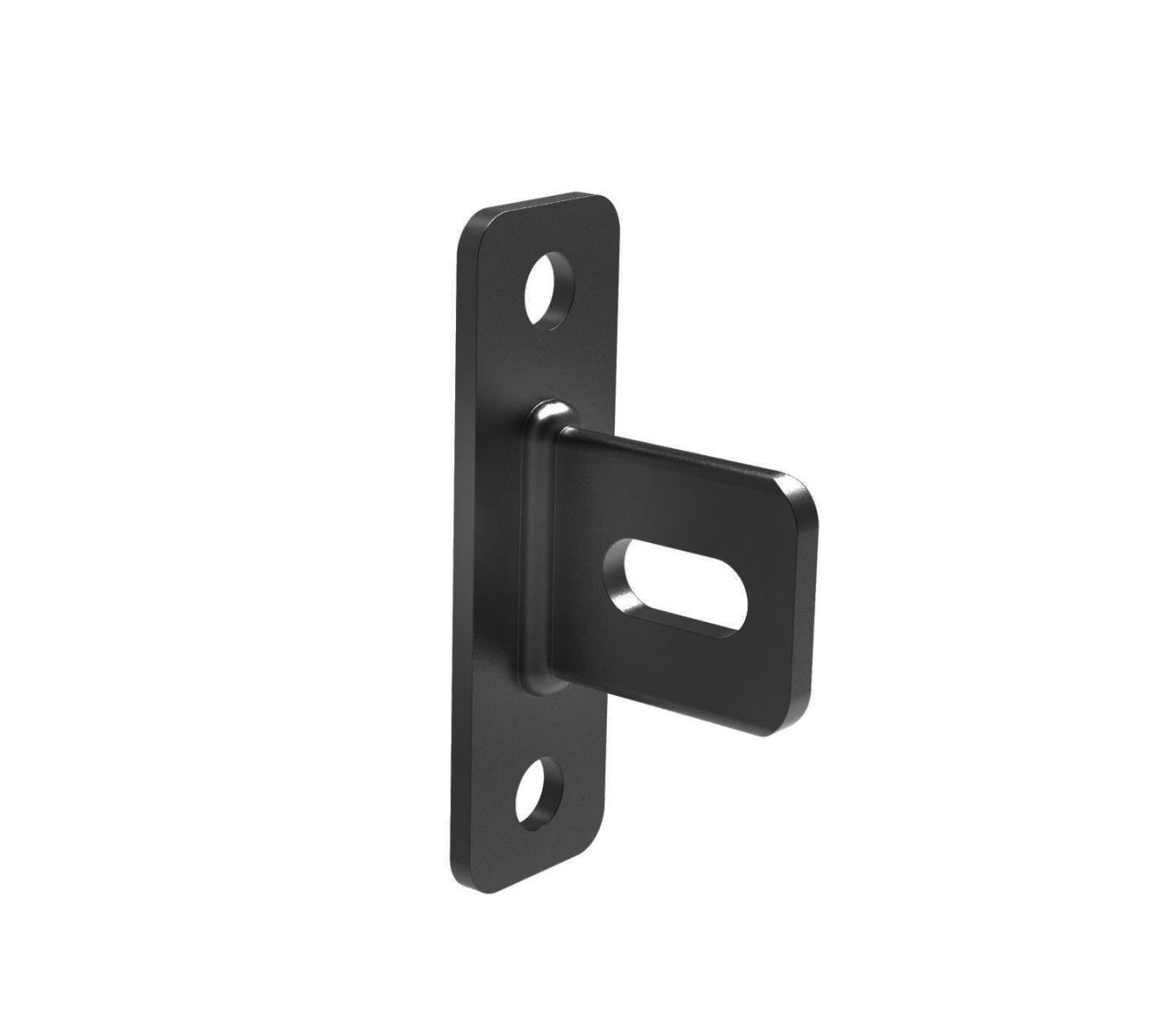 Zaunhalter Stahl 80 x 25 mm Schwarz RAL 9005-89-11B20180X25R9005-A.4