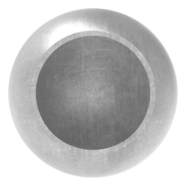 Abschlusskugel Ø 40 mm - fuer Ø 26-9 mm- Stahl S235JR- roh-30-2807.8