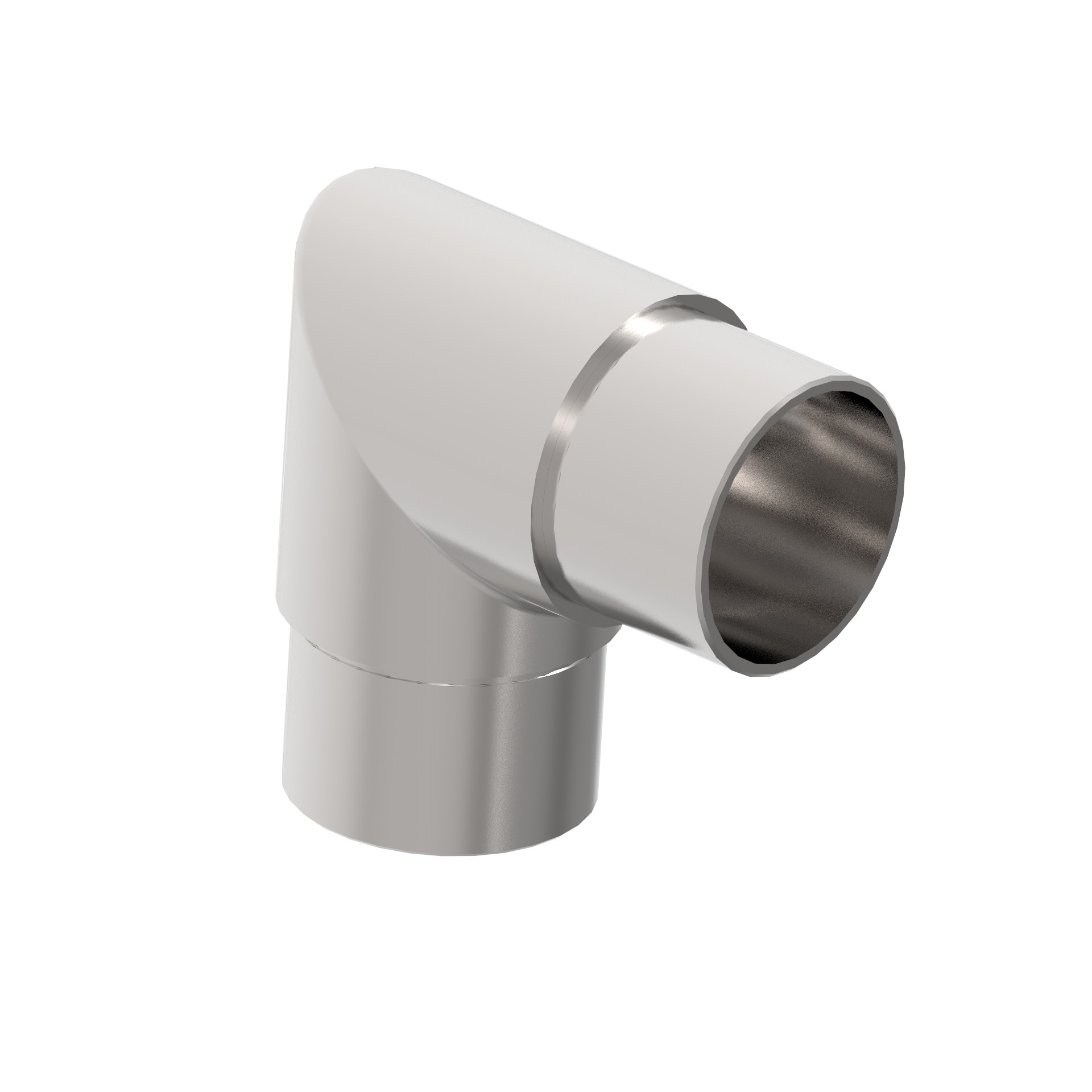 Handlauf-Eckbogen Edelstahl AISI 304 Ø 42-4x2-0 mm 90° geklebt-89-11A0301242L-A.4