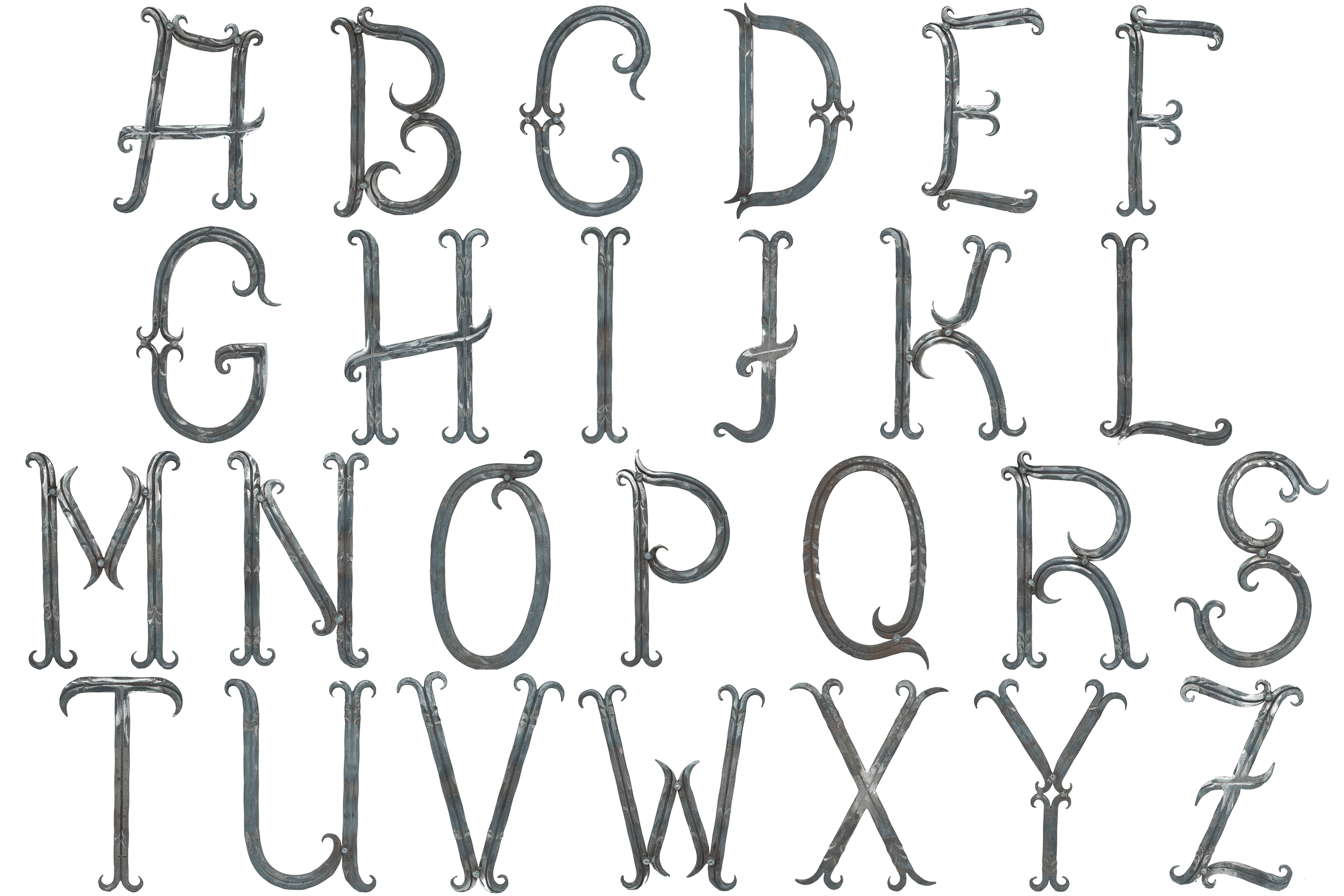 Buchstabe - A - Z - Gross - Masse- 180 x 100 mm - Stahl -Roh- S235JR-30.3120