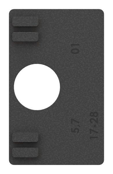 1 Paar Gummis zu Glasklemme 45x45x26 mm fuer 4 mm Blech-10-3005.0ABZ