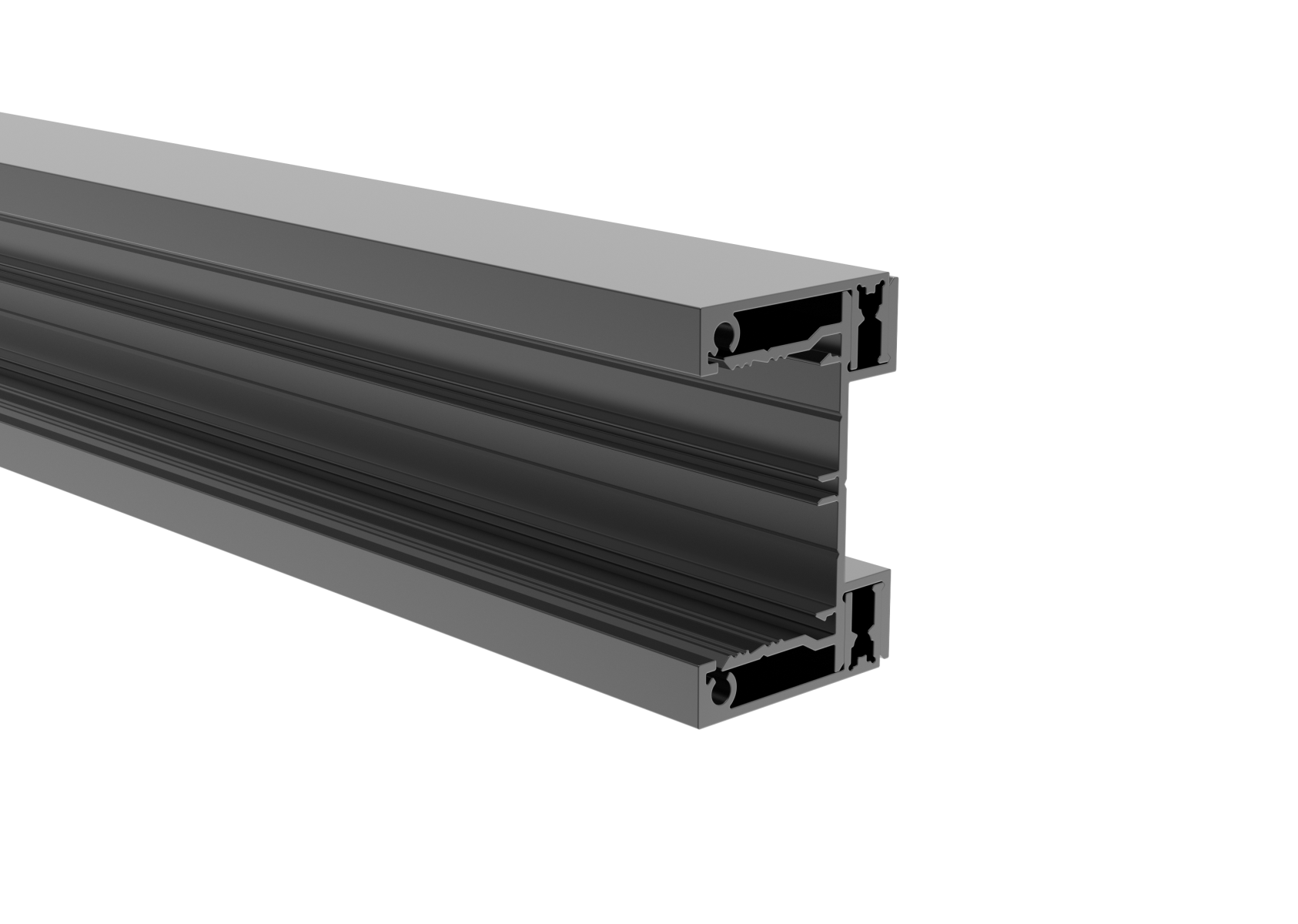 Aluminiumadapter 60x40 mm 1500 mm fuer Jalousien bis 40 mm Anthrazit RAL7016-89-11FGA401500R7016-A.4