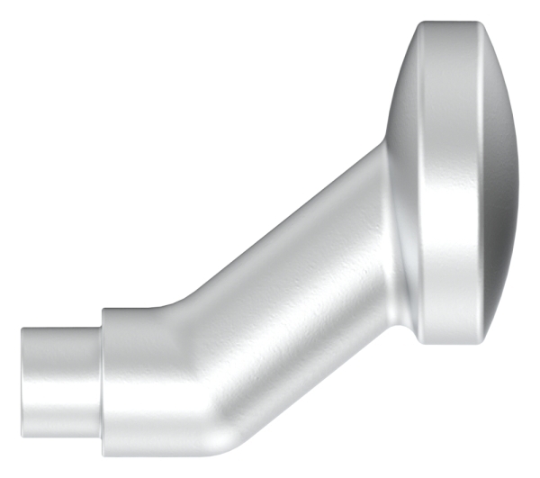 Alu-Tuerknopf gekroepft Ø 60 mm-12-3020.6