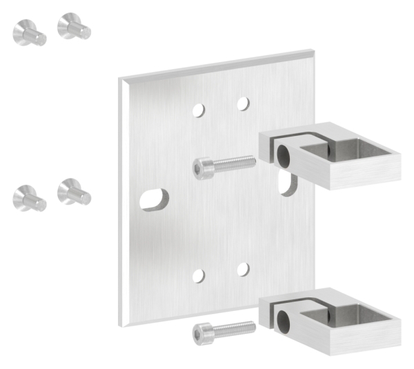 Wandbefestigung fuer Gelaenderpfosten 40x40 mm - V2A-11-3063.4