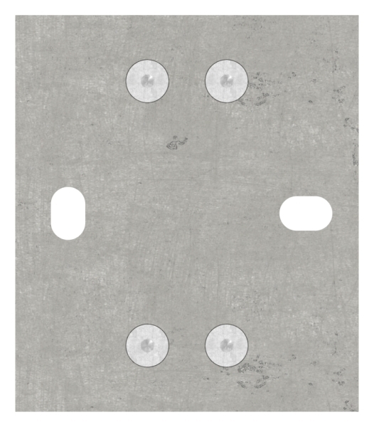 Wandbefestigung fuer Gelaenderpfosten 40x40 mm - V2A-11-3063.4