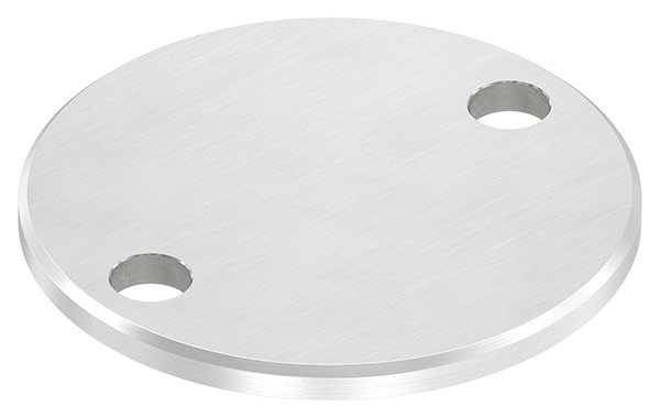 Ankerplatte Ø 100 x 6mm- mit Laengsschliff und Fase- V2A-88-1154105-240-F.13