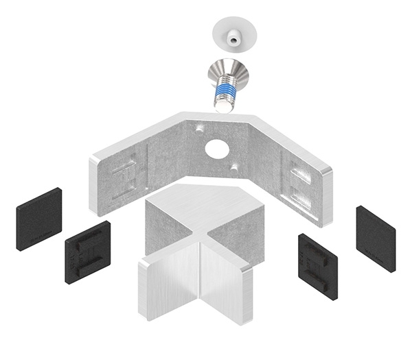 Glasausrichter - fuer Glas- 20-76-21-52 mm - V2A-12-4040.4