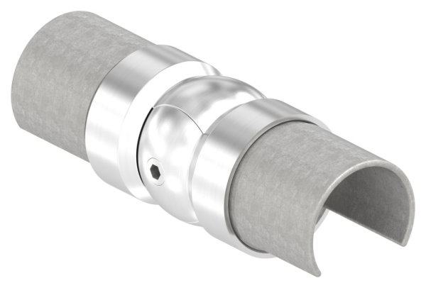 Gelenkverbinder V2A Ø 42-4 mm fuer LED-Nutrohr 120-180° schwenkbar-88-11LED-NU-60312.240
