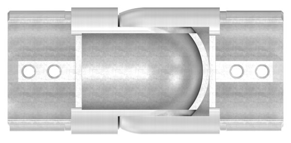 Verbinder flex- fuer Nutrohr 60-3 x 1-5mm- V4A-88-1160354.V4A